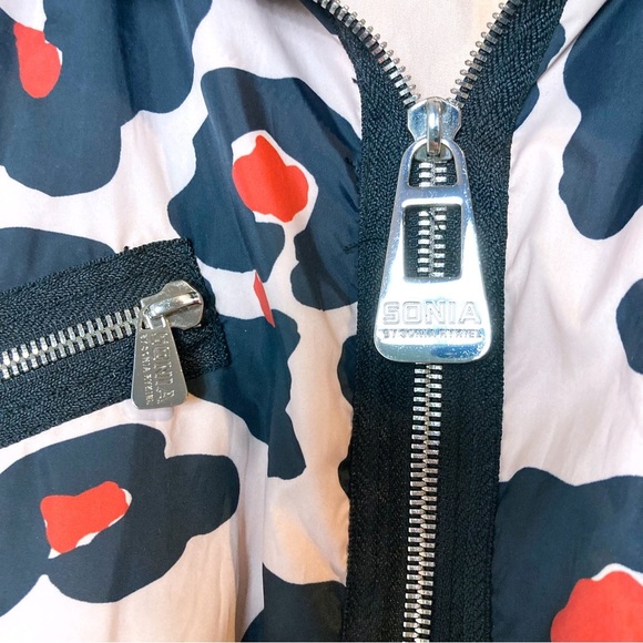 Sonia By Sonia Rykiel All Over Blossom Print / Leopard Print Rain Mac - Picture 12 of 13